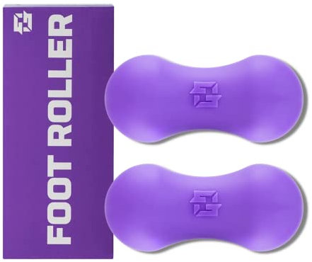 GROUND FORCE Fußroller Fußroller für Plantarfasziitis und Neuropathie - Massagerolle zur Linderung von Fußschmerzen, Muskelschmerzen, Fußgewölbekater - 100% Silikon Plantarfasziitis Roller (2)