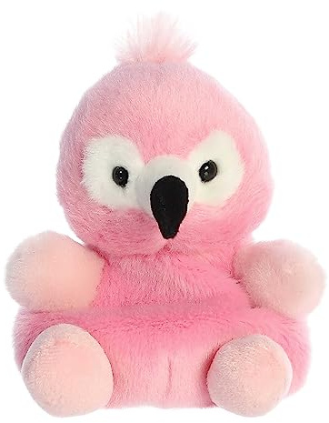 Aurora® Adorable Palm Pals™ Pinky Flamingo™ Stuffed Animal - Fun Collectible Plush for Kids and Adult Collectors - Perfect for Decorating Rooms and Birthday Gifts - Pink 4.5 Inches