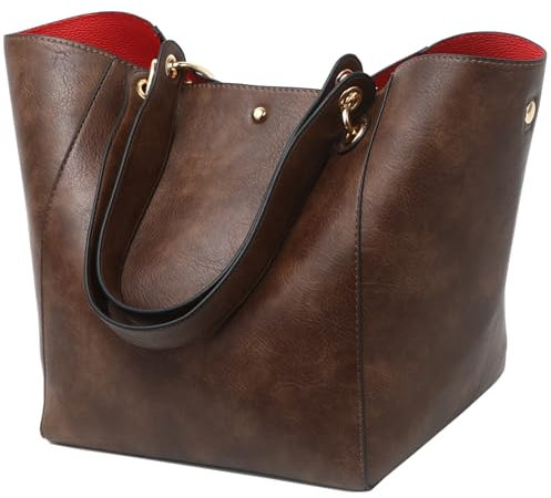 sqlp Taschen Damen Leder Groß Shopper Gross Henkeltaschen Tasche Student Schultasche Arbeit Handtaschen