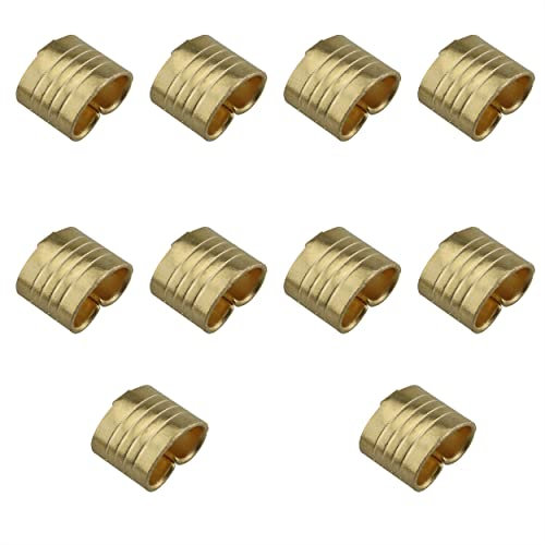 Ruiwaer 10PCS Durable Wire Cable Wire Cable Connector Terminal Lightweight Compact Terminal Accessory for 3D Printer Parts Copper Buckle, Gold