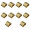 Ruiwaer 10PCS Durable Wire Cable Wire Cable Connector Terminal Lightweight Compact Terminal Accessory for 3D Printer Parts Copper Buckle, Gold