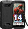 DOOGEE S41T Rugged Phone, Android 14 Rugged Smartphone, 6300mAh, 8GB + 64GB(1TB Expand), 5.5 HD+ Display, 13MP Camera, 4G Dual SIM IP68 Waterproof Mobile Phones, Face ID, NFC - Black