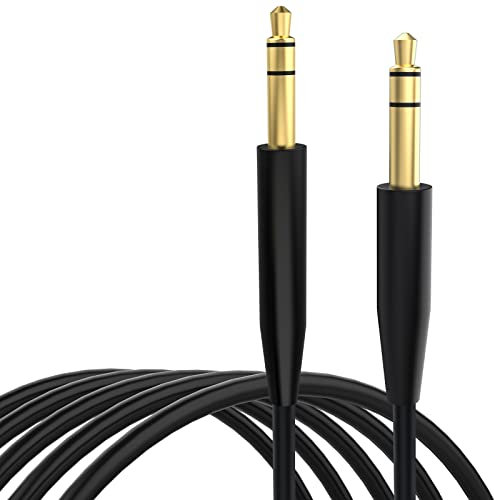 3.5mm to 2.5mm Audio Cable Cord Replacement Compatible with Bose 700 QuietComfort QC45 QC35II QC35 QC25 Noise Cancelling Headphones, 45BT E55BT E65BTNC Bluetooth Earphone (Straight Jack)