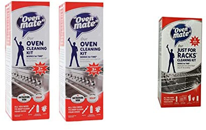 Oven Mate Oven Cleaning Kit 500ml Twin Pack & Just For Racks Cleaning Kit, 500ml