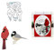Sredwtk Stanzschablonen Vogel Scrapbooking Metall Prägeschablonen Stanzschablonen Stanzformen Schneiden Cutting Dies für DIY Album Scrapbooking Karten Deko