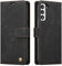 QLTYPRI Custodia per Samsung Galaxy S23 5G, custodia a portafoglio in pelle PU con chiusura magnetica supporto per carte di credito, antiurto, custodia protettiva per Samsung Galaxy S23, colore: Nero