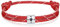 J.Endéar Kompass Nautische Paracord Armband für Herren, Silber 925 Handgefertigtes Seil Unisex Armband Surfer Sommer Strand Schmuck Partner Freundschaft Geschenk, Rot