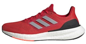 Adidas Herren Pureboost 23 Shoes, Scarlet/Silver Metallic/Cloud White, 42 EU