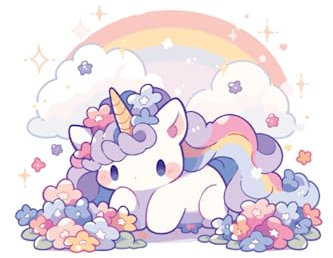 Einhorn Regenbogen: Notizbuch A5 Kariert - zum planen, organisieren und notieren