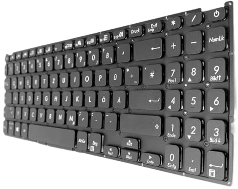 T-ProTek DE-Schwarz Tastatur Keyboard kompatibel für Asus 15 X509JP-EJ043T