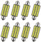 Xreuctop Auto Soffitte, 8 Stück 3 Watt 41mm Auto Soffitte 300 Lumen Canbus für Innenraumbeleuchtung Auto, 12V Energie Sparen Auto LED Lichter für Kennzeichenbeleuchtung, Kofferraumlicht, Weiß