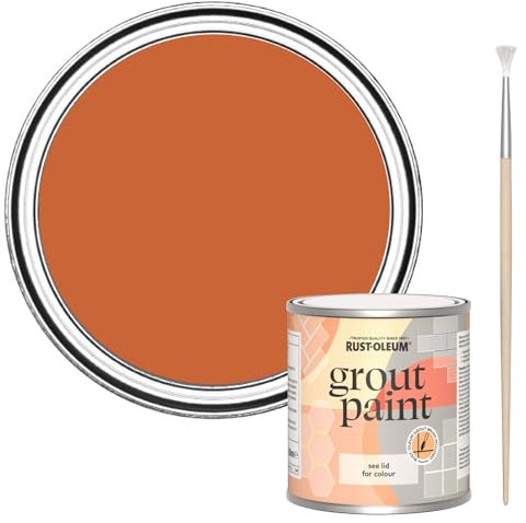 Rust-Oleum Orange Ultra-Durable Grout Paint - Tiger Tea 250ml