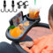 Baby Stroller Snack Tray with Cup Holder 3 in 1 Universal Stroller Food Tray Removable Stroller Organizer with Adjustable Buckle & Hooks Reusable Stroller Snacks Holder for Pram accessories Pushchair