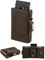 GSG SINCE 1998 Herren Geldbörse aus Leder,Slim Wallet mit Münzfach & RFID-Schutz Kreditkartenetui Portmonee für 9-10 Karte, schlanker Geldbeutel für Männer Dunkelbraun