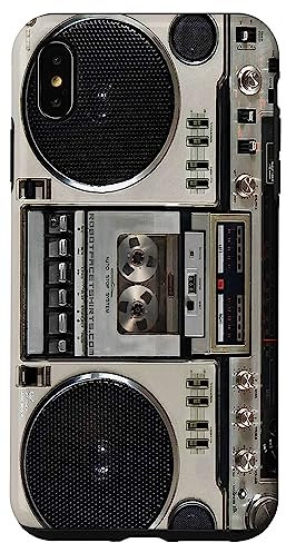 Hülle für iPhone XS Max Vintage 80er Jahre Boombox Ghettoblaster