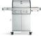 BURNHARD 3-Brenner Gasgrill FRED Deluxe Series 3 inkl. Backburner, 900°C Infrarot-Keramikbrenner, Seitenkochfeld, Edelstahl-Grillrost, Grillabdeckung, Edelstahl Grillwagen + klappbare Seitentische