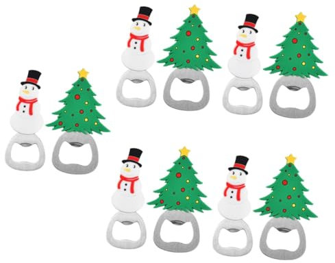 TOPBATHY 10 Stk Flaschenöffner schillernde Weihnachtskugeln tragbarer Bieröffner ausstecher rentier bier öffner the bar Werkzeug zum Öffnen von Flaschen Gefälligkeiten für Weihnachtsfeiern