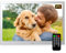 Digitaler Bilderrahmen 12 Zoll Elektronischer Bilderrahmen Metall Hochauflösendes IPS Breitbild Display Kalender/Foto/Video,Digitaler Bilderrahmen Groß unterstützt SD-Karte und USB mit Fernbedienung