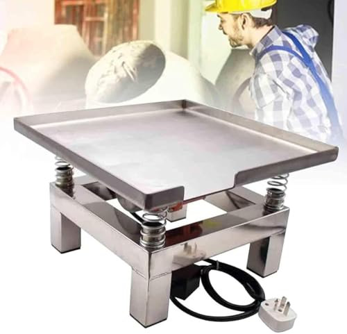 MiBoce 35cm/50cm Concrete Vibration Table, Stainless Steel Mini Vibration Table, Vibration Frequency 3000-3600 Times/Min, for Remove Bubbles, Shake The Precipitate, Shake The Wet Powder
