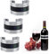 Vino Thermomètre à vin, Thermomètre LCD à Vin en Acier Inoxydable, Lecture Instantanée, Bracelet de Bouteille de Bière, Capteur de Température, Manchette de Thermomètre de Température (3Pcs)