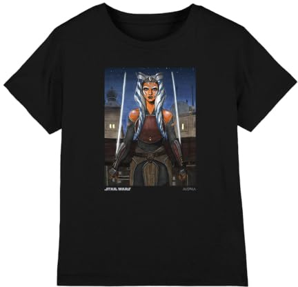 Star Wars Boy's Heroic Ahsoka Unisex Kids T Shirt