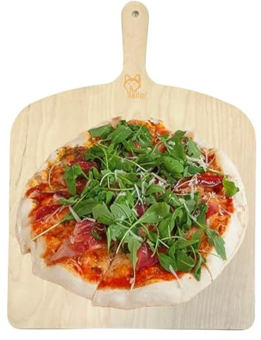 AKITAInk Pala per Pizza in Legno di Betulla – Tagliere Resistente, Grip Perfetto, Made in Italy! (1)