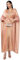 Women Eid Dubai Muslim Dress Open Front Long Kimono Sleeveless Long Robe Abaya 2 Piece Set Rose Gold XXL