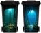 ZENZDS 2 Sheets Wheelie Bin Stickers, Multi-Size Self-Adhesive Ocean Dustbin Stickers, Wall Art, Waterproof Decal for Garden, Indoor Outdoor