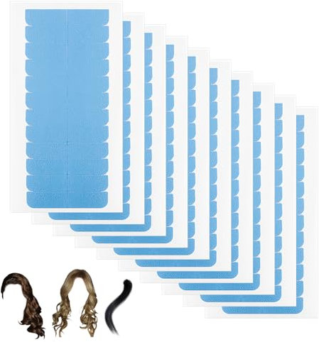 120 piezas cinta de extensión de pelo doble cara tiras adhesivas de repuesto para extensiones de cabello adhesivo de repuesto para extensiones y pelucas impermeables 4 x 0,8 cm
