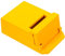 INOOMP Mini-Puppenhaus-Zubehör Briefkasten Postfächer Miniatur dekorativ Mini-Mailbox-Modell Mini-Briefkästen Mini Toy Mailbox Mini-Zubehör Mini -Mailbox für Doll House hölzern Gelb