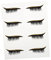 VICASKY 4 Paare Gefälschte Wimpern auf Eyeliner Augenliner UV Wimpern mit natürlichem Aussehen glänzende Eyeliner-Sticker Blau Eyeliner und Wimpernaufkleber Eyeliner -Aufkleber Plastik