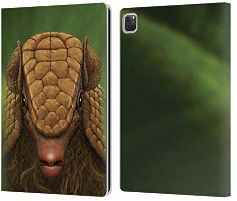 Head Case Designs sous Licence Officielle Vincent HIE Armadillo Animaux Étui Portefeuille en Cuir Compatible avec Apple iPad Pro 12.9 2020/2021/2022