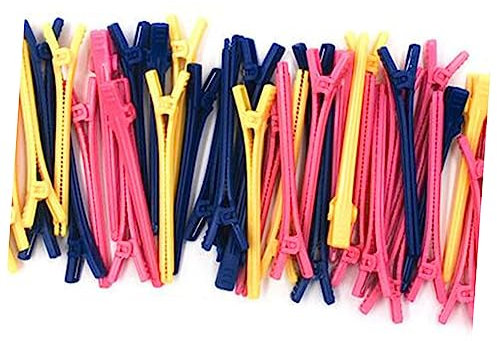 DECORNIJIA 50Pezzi Clip per Parrucchieri Pinze Becco Anatra Accessori Professionali per Acconciature Leggere e Resistenti per Styling