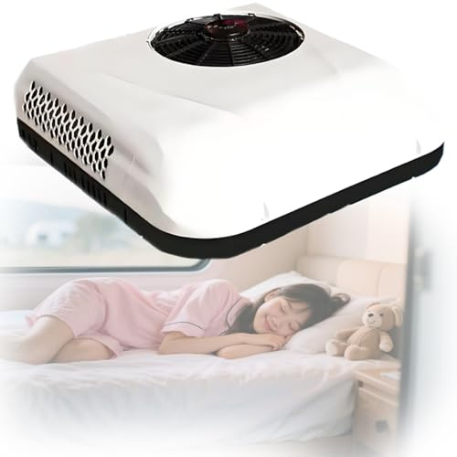 Klimaanlagen Für Wohnmobile,12v/24v Dc Rv Air Conditioner,Heizen & Kühlen Wenig Lärm,Mobile Klimageräte Für Komfortables Reisen in Anhänger Und Camper Vans,White-12v,12V-White