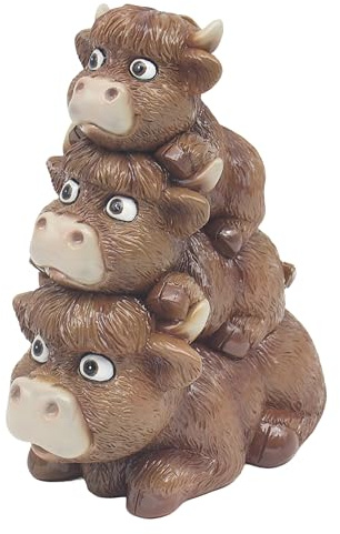 Lesser & Pavey Hamish Highland Cow Trio Decor Figurine