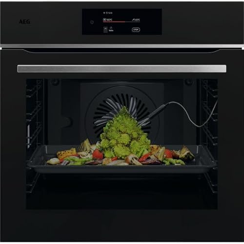 AEG 7000 MealAssist TE7PB731AT Built In Electric Single Oven with Pyrolytic Cleaning - Matt Black - A++ Rated