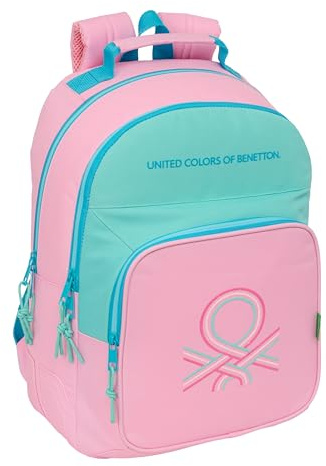 safta BENETTON DOLCE Schulrucksack für Kinder, ideal für Kinder verschiedener Altersgruppen, bequem und vielseitig, Qualität und Widerstandsfähigkeit, 32 x 15 x 42 cm