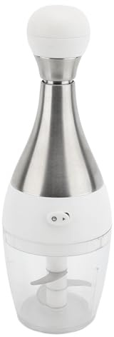 Naroote Robot Ménager Manuel, Hachoir à Ail Portable et Durable avec Lames en Acier Inoxydable, Robot Ménager pour Préparer les Aliments pour Bébés à Base de Fruits, Légumes