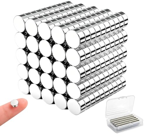 Lot de 250 aimants puissants en néodyme - 5 x 2 mm - Petits aimants pour réfrigérateur - Pour tableau magnétique, réfrigérateur, bricolage, impression 3D, tableau d'affichage, artisanat, bureau