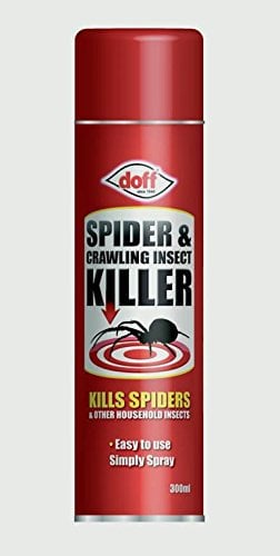 Doff Spider & Crawling Insect Killer – 300ml Aerosol, Ready-to-Use Insect Killer Targets & Controls Spiders & Crawling Pests - Ants, Cockroaches, Woodlice, Ticks & Fleas – Indoor Homes & Buildings