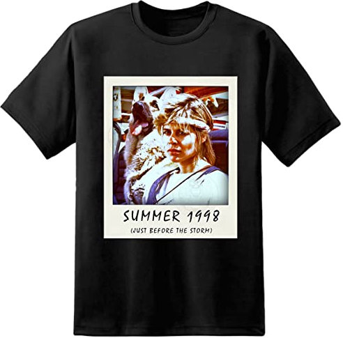 Digital Pharaoh - Sarah Connor Polaroid Terminator Film Schwarz T-Shirt Cyberdyne Systems Skynet - Schwarz, L
