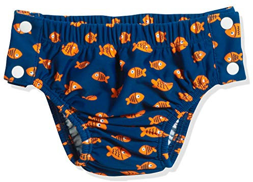 Playshoes UV-Schutz Windelhose Unisex Kinder Badehose Schwimmhose Badebekleidung, Krokodil zum Knöpfen, 74/80