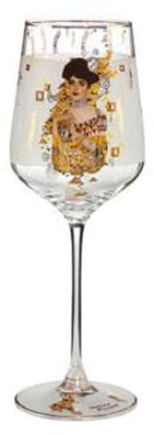 Goebel Weinglas zum Sammeln Adele Bloch-Bauer von Gustav Klimt, 0,45L, 25,8,5 cm, 66-926-54-1, Gold