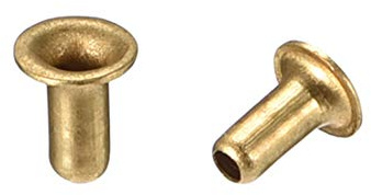 uxcell Hollow Rivet,2mm x 4mm Through Hole Copper Hollow Rivets Grommets Double-Sided Circuit Board PCB 200Pcs