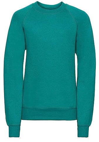 Listers Schoolwear Boys Girls Unisex School Crew Neck Jumper Round Neck Fleece Sweatshirt Uniform Ages 3-16 Years Jade Green