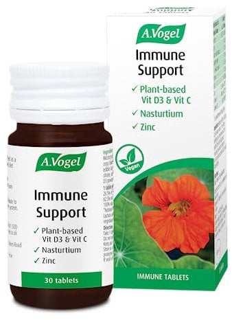 A.Vogel Immune Support | Vegan Multivitamin | Vitamin C, Vitamin D and Zinc | 30 Tablets