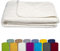 KiGATEX Frottee-Decke aus 100% Baumwolle - Sommer-Decke, Tagesdecke, Bettdecke, Strandtuch - Waschbar - Öko-Tex Zertifiziert - 150x200 cm - Ecru