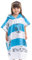 HOMELEVEL Kinder und Baby Badeponcho - Poncho Handtuch für Strand Schwimmbad - Surfponcho mit Kapuze - Bademantel für Babys Jungen und Mädchen - Fußball Print