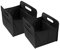 2 Stück Faltbare Kofferraumtasche schwarz hohe Tragkraft Polyester Klappbox Flexbox