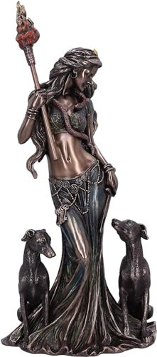 Nemesis Now Mythologische Hekate-Mondgöttin-Figur, Bronze, 34 cm, 34cm